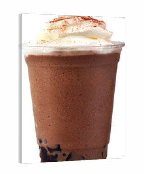 Delicious chocolate ice cream on a cup