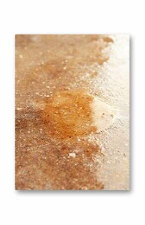 Stained Concrete Floor with Paint Splatter Remnants