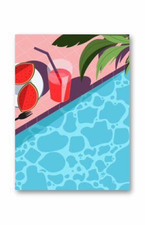Summer card, banner, background