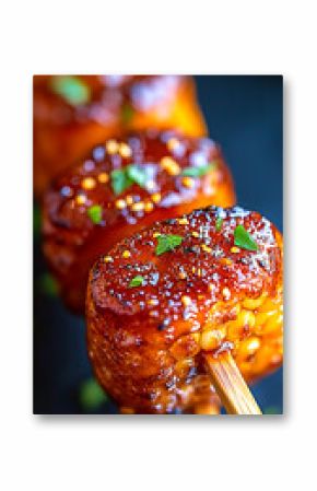 Grilled Corn on the Cob Skewers with Buttery Glaze
