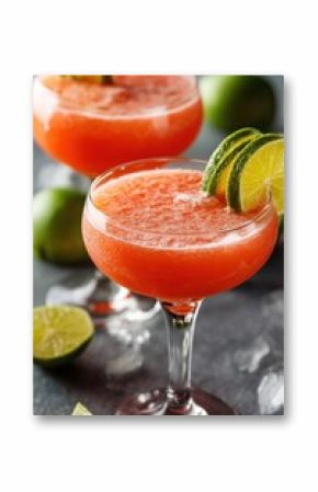 Refreshing Strawberry Daiquiri with Lime Garnish – National Daiquiri Day