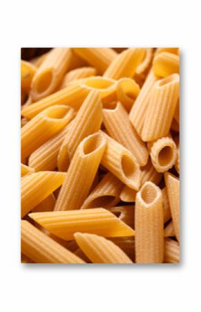 Mezze penne rigate, pasta italiana 