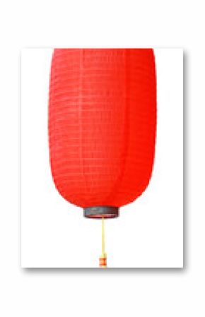 Hanging red lantern. Japanese paper lantern isolated on transparency background. Set of Japanese paper lanterns 
