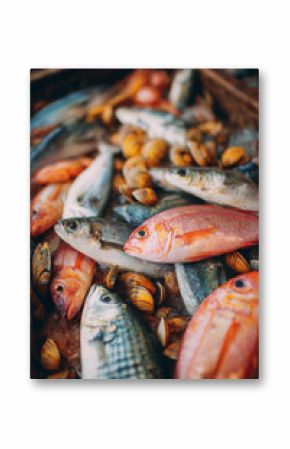 fresh fish on the market