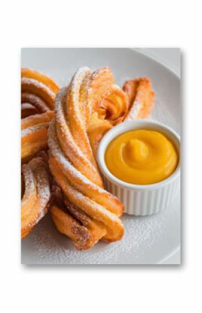  Churros spiced sugar Lemon Curd fried dough mexican