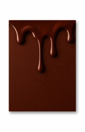 Rich chocolate dripping texture
