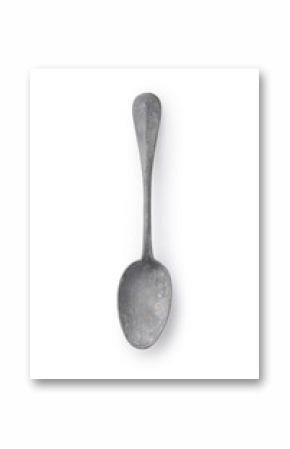 アンティークスプーン 白背景　Antique Spoon on White Background