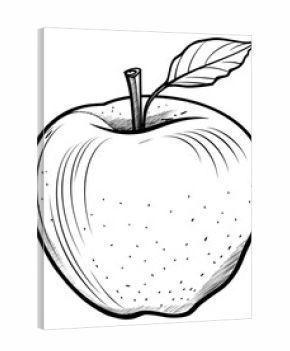 PNG Apple sketch drawing fruit.