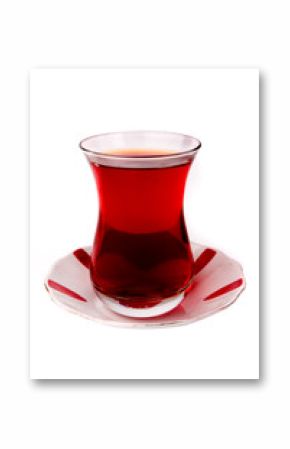 Traditional Glass Filled with Turkish Tea