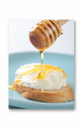 Kaymak on a bread