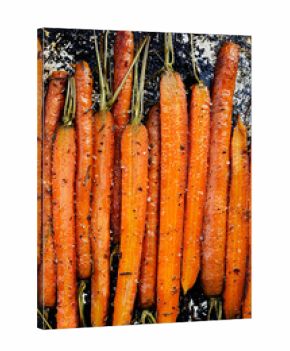 Roasted carrots with herbs