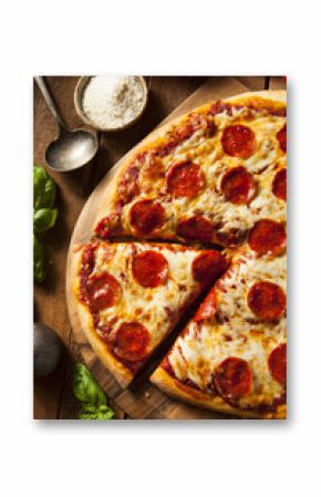 Hot Homemade Pepperoni Pizza