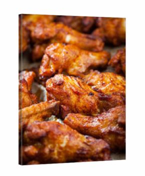 Chicken wings on baking sheet