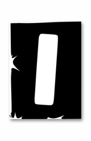 Dark gray pill bar is leaning in flat design on transparent background, featuring smooth corners