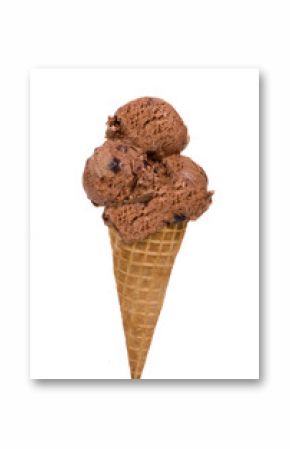 chocolate ice cream cone