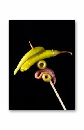 Gilda anchovy and olives