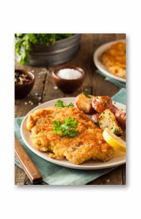 Homemade Breaded German Weiner Schnitzel