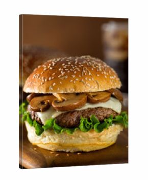 Mushroom Swiss Burger