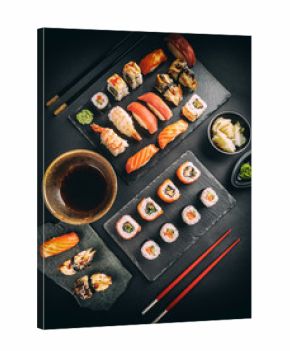Delicious sushi set