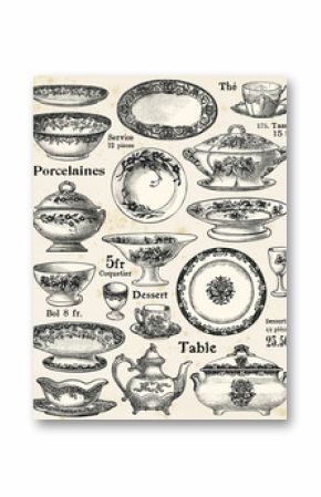 Porcelain dishes