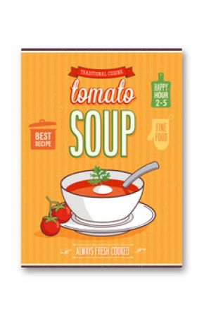 Vintage Tomato Soup Poster.
