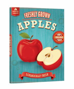 Vintage farm fresh apple design