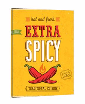 Vintage Extra Spicy Poster.