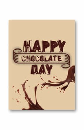 Happy Chocolate Day with Chocolate Splash.