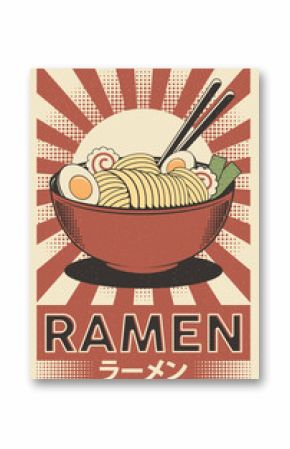 Retro Japanese Ramen Poster