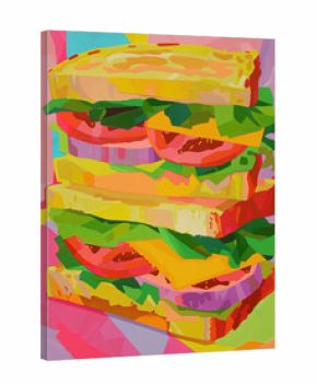 Colorful Pop Art Sandwiches,generative ai