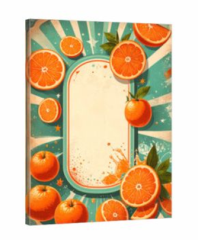 오렌지 주스 레트로 포스터 Retro Orange Juice Poster