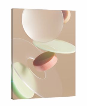 Abstract floating shapes