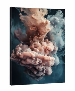Magic dynamic pink tone thick smoke abstract background