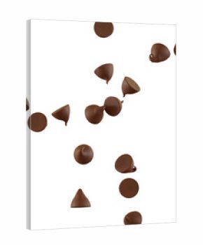 3d render chocolate chips