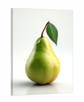 3d fruit pear white background