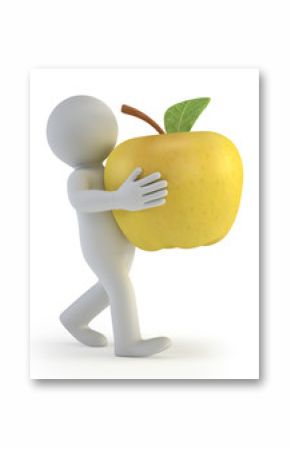 3d small people - apple