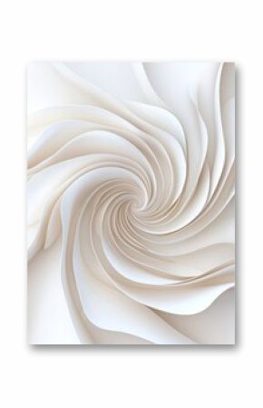 Abstract Cream Swirling Starburst Pattern