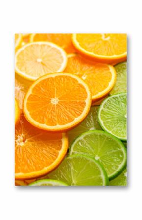Citrus gradient blend with orange to lime green tones