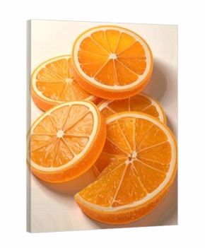 Stacked orange slices