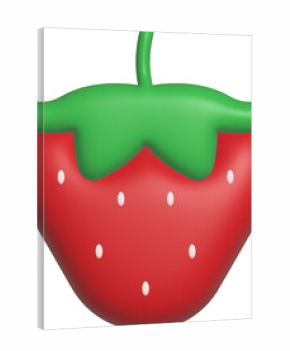 과일-딸기-딸기꼭지-딸기씨-3d-입체