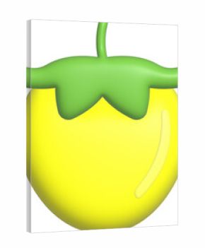 과일-야채-토마토-방울토마토-미니토마토-토마토꼭지-3d-입체-노랑