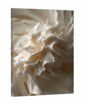 Abstract Swirling Vortex of Creamy Peaks with Soft Lighting and Textured Details