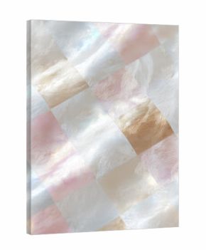 ピンクとベージューとホワイトのお洒落な市松模様の背景