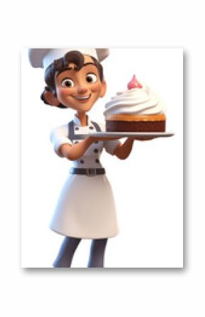PNG Dessert cartoon food cake.