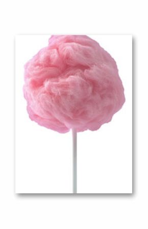 Pink cotton candy confectionery lollipop sweets.