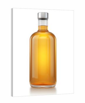 Whiskey bottle isolated on white background - 3d rendering