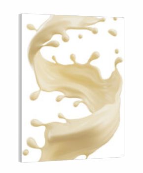 white chocolate milk splash.