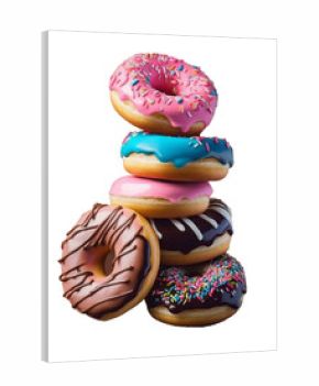 A bunch of different donuts with an alpha channel