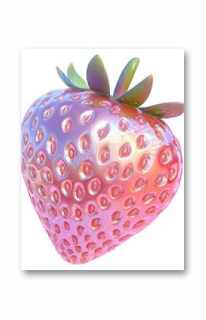 PNG  Simple strawberry shape illustration digital fruit.