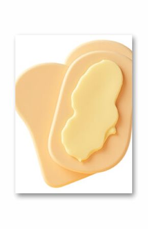 Smooth creamy butter spread on soft pastry layers captures richness